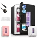 NORTHCLAN Kühlschrank 15L/21 Dosen, Elektrischer Kühlschrank mit ECO-Modus Leise für Schlafzimmer/Auto, Warm-/Kaltfunktion, 12V/220V Tragbarer Beauty-Kühler