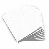 iulias Freude schenken! Notizblock A6 kariert I Spar-Set 8 Blöcke Din A 6 I 50 Blatt je Block I abreißbar I 80g/m² Papier weiß I Schreibblock, Notizblöcke, Rechenblock
