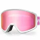 Findway Skibrille, Snowboard Brille für Brillenträger Herren Damen Erwachsene Jugendliche, OTG, UV-Schutz Kompatibler Helm, Anti Fog Erwachsene Ski Goggles für Skifahren/Skaten/Schneemobil