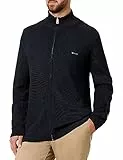 GANT Herren Cotton Pique Zip Cardigan Strickjacke, Evening Blue, L EU