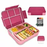 IJIAMY Brotdose Kinder mit Fächern, Bento Box Kinder, Auslaufsicher Lunchbox Kinder, Brotbox für Mädchen & Jungen, Snackbox, Perfekt für Schule, Kindergarten & Ausflüge