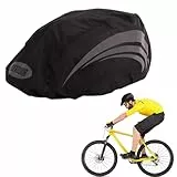 OHREN 1 Stück Fahrradhelm Regenschutz, Winddichter Regenüberzug, atmungsaktiver und wasserfester Helmüberzug, Reflektierende Fahrrad Regenhaube, für alle Helme, Helm Cover
