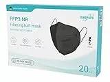 EUROPAPA 40x FFP3 Schwarz Masken Atemschutzmaske 5-Lagen Staubschutzmasken hygienisch einzelverpackt Stelle zertifiziert EN149:2001+A1:2009 Mundschutzmaske EU2016/425