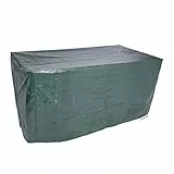 EUGAD Gartenmöbel Schutzhülle Abdeckhaube für Sitzgruppe Gartentisch Gewebeplane Plane Hülle Rechteck 193x136x88cm Grün