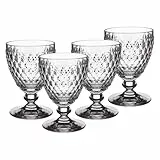 Villeroy & Boch Boston Weißweinglas, Porzellan, Weiß, 17 x 17 x 13 cm, 4 Einheiten
