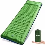 JATEKA Isomatte Camping, 12CM Aufblasbare Isomatte Mit Integrierter Fußpumpe, Outdoor Camping Luftmatratze, 75D Ripstop Ultraleichte Sleeping Mat für Outdoor Wandern Zelt Trekking
