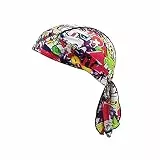 ikasus Unisex Sports Bandana Cap Mütze Kopftuch,Fahrrad Kopfbedeckung Atmungsaktiv UV Schutz Kopftuch Pirat Cap Bandana Fahrrad Motorrad Stirnband Biker Hat Helmmütze Schnell Trocknender Sonnenschutz