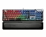 MSI Vigor GK71 Sonic Red FR Mechanische Gaming-Tastatur, AZERTY FR, Sonic Red Switches, ClearCaps, Multimedia-Tasten, ergonomische Handballenauflage, Mystic Light, USB 2.0, volle Größe, Schwarz