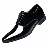Battnot Business Schuhe Herren Anzugschuhe Lederschuhe Schnürhalbschuhe Herrenschuh Schwarz Business Schuhe Leder Schnürhalbschuhe Klassischer Derby Oxford Hochzeit Schuhe