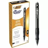 BIC Gel-ocity Original Tintenroller, Gelstifte in Schwarz, Strichstärke Medium, Nachfüllbar, 12er Pack