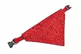 Karlie Halsband mit Halstuch, Nylon, Rot, 40-65x2,5 cm