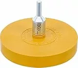 BGS 3999 | Folienradierer | Ø 90 mm | inkl. Adapter | für Bohrmaschinen, Akku-Schrauber, Geradschleifer