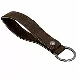 Gusti Leder Schlüsselanhänger Toni, Unisex, Schwarz, Echtleder, Modern, 14 cm, mit Metallring