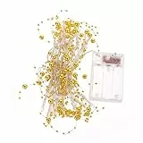 Anneome 1stück Lichterkette Mit Perlen Warmweiße Leds Batteriebetrieben Für Weihnachten Hochzeiten Partys Tischdekoration Und Energieeffizient