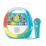 Vtech Baby Mein erster Musik-Player - Karaokespaß – Karaoke-Maschine und Mikrofon mit Stimmverzerrer-Effekten – Inkl. 40 Liedern, Bluetooth- und Aufnahmefunktion – Für Kinder von 2-5 Jahren
