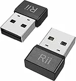 [2-Pack] Rii Mouse Jiggler Nicht Nachweisbar, USB Maus Jiggler, Wackelmaus, Mausbeweger, Verhindert Bildschirmschoner und Schlaf-Modus, Plug and Play - Schwarz, 2-Stück