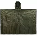 LOOGU Leichter wasserdichter Regenponcho mit Kapuze Camouflage Design Ripstop Mehrzweck Regenmantel für Männer und Frauen Regencape schnell trocknend wiederverwendbar Für Camping Angeln Jagd Events