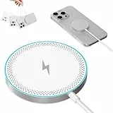 Mag-Safe Ladegerät iPhone, Magnet Wireless Charger Induktive Ladestation für iPhone16 15 14 13 12 Series, iPhone Induktive Kabelloses Ladepad Ladestation für Air-Pods 3 2 Pro