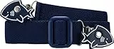 Playshoes Unisex Schnalle Zum Klipsen Elastik-Gürtel Clip Uni, Marine Hai, 116-140