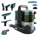 Cecotec Polsterreiniger Gerät Conga 6000 Carpet&Spot Clean XL Pro. 600 W, 14 kPa, 3-in-1 Sprühen, Saugen, Reinigen, 8 m Aktionsradius, 1,5 l/0,85 l Tanks, 6 Zubehör für Polster & Auto daheim