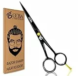 OCBA Friseurschere, Friseursalonschere Edelstahl Haarschere Professionelle Friseurschere, 6 Zoll Schere für Erwachsene (Japanisch Schwarze)