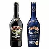 Baileys Original und Baileys Chocolate Bundle, Irish Cream Likör, 17 Prozent vol (700 ml) + 15,5 Prozent vol (500 ml), perfekt für Schokoladenfans