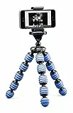 CULLMANN - 50024 - ALPHA 350 Mobile - Blau - Flexibles Ministativ - Tragfähigkeit 1 kg - 230mm - Inklusive Smartphone-Halterung