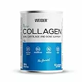 Weider Collagen Pulver, Kollagen Peptide hochdosiert, mit Hyaluronsäure, Magnesium und Vitamin C, zuckerfrei, für gesunde Haut, Knorpel und Knochen, 300g (30 Portionen!)
