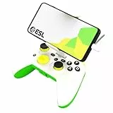 RiotPWR ESL Game Controller für Android Smartphones USB-C,störungsfreier Spielfluss,Power Pass Through Charging,ZeroG Halterung,verbesserter 8-Wege-D-Pad,Share-Taste,Audiobuchse,RP1925ESL,grün-weiß