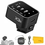 Godox X3F X3-F Drahtloser Blitzauslöser für Fuji, 2.4G TTL Blitzsender mit Touchscreen, TTL Unterstützung Auto/Manuell/Multiblitz, Eingebauter Lithium Akku, Hochauflösendes OLED Display