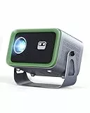 Projektor 4K Beamer, 360° Drehbarer Stand Video Beamer mit WiFi 6 und Bluetooth Smart Home Outdoor Projektor