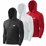 MEETYOO Sportshirt Herren MU16T Shirt, Schwarz+weiß+rot, M