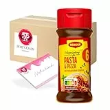 Pere's Candy Bundle für 4erPack (4ST x 60G) Maggi Würzmischung Nr. 6 Pasta/Pizza + Pere's Candy Notepad DIN A7-25 Blatt