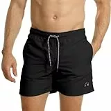 RIPT Herren Essentials Quick Dry UV 50 Sonnenschutz Badeshorts Badehose, Schwarz, XL