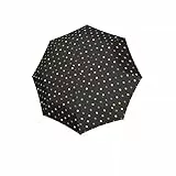 reisenthel Umbrella Pocket duomatic in Dots – Kompakter Taschenschirm aus recycelten PET-Flaschen – Mit großer Drucktaste und ergonomisches Griffdesign
