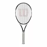 WILSON Tennisschläger, Federer Team 105, Unisex, Anfänger und Freizeitspieler, Griffstärke L3, Weiß/Schwarz, WRT30730U3