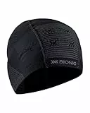 X-Bionic Advanced Helmet Cap für den Wintersport - Fortschrittliches Schweißmanagement, Temperaturregulierung und Komfort für verbesserte Leistung beim Skifahren und Snowboarden - Schwarz/Grau, S/M