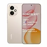 HONOR 400 Smartphone, 5G Handy, 200 MP AI-Superzoom-Kamera, 6,5 Zoll, 5300 mAh, 66 W Schnellladung, 8 GB + 256 GB, 5000 Nits ultrahelles Display, 5-Sterne-Stern-Sturzfestigkeit, Dual-SIM, Android 15
