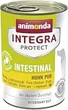 animonda INTEGRA PROTECT Intestinal Huhn Pur (6 x 400 g), Hunde Diätfutter bei Durchfall & Erbrechen, Hundefutter mit Huhn und Reis, leicht verdauliches Nassfutter für Hunde