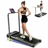 YPOO Laufbänder für Zuhause mit Steigung Klappbar,Walking Pad Leises 2.5HP, Treadmill für Zuhause & Büro Max Belastung 140 kg,Walkingpad Incline mit Griff Laufband Schreibtisch Fernbedienung und App