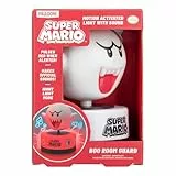 Paladone Super Mario Boo Bewegungsmelder, Raumwächter und Nachtlicht, offiziell lizenzierte LED-Lampe und Sicherheitsalarm von Nintendo für Kinderzimmer, Teenager und Zuhause, Geschenkidee