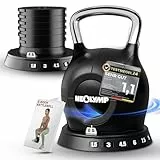 NEOLYMP Kettlebell Set 1,5-10 kg - 7-in-1 Kettlebell verstellbar für Ganzkörper-Workout Zuhause - Kugelhantel mit robustem Edelstahl-Handgriff für perfektes Schwungerlebnis