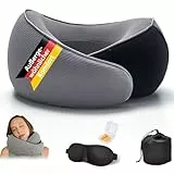 Neppy Reisekissen Flugzeug 3.0, Nackenkissen Reise, Travel Pillow, Kissen Flugzeug, Reisekissen Memory Foam, Schlafkissen Flugzeug, Ideal Für Reisen Mit Flugzeug, Auto, Zug