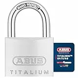 ABUS Vorhängeschloss Titalium 64TI/40 - 4er Set, gleichschließend - Kellerschloss mit Schlosskörper aus Spezial-Aluminium - gehärteter Stahlbügel - ABUS-Sicherheitslevel 5