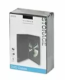 Vivanco DVD Hülle, Case, für 1 DVD, CD, Blue-ray, 5er Pack schwarz