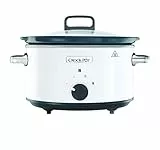 Crockpot Schongarer | Entnehmbare, leicht zu reinigende Keramikschale | 3,5 Liter (3–4 Personen | Weiß [CSC030X]