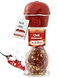 KOTÁNYI Chili mit Meersalz, feine Schärfe für Fisch, Fleisch, Gemüse, in der praktischen Mühle, 1er Pack (1 x 35 g)