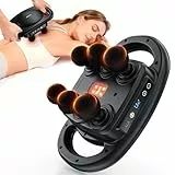 AERLANG Massagepistole,6-Kopf Massagepistole,Massage Gun,Elektrische Handmassagegeräte,Rückenmassagegerät,Die richtige Geschenkwahl