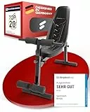 Sportstech BRT500 Hantelbank für Zuhause, 17-fach verstellbar, Schräg- und Flachbank, mit Beincurler, klappbar, Liegestützgriffe, 300 kg belastbar, Ganzkörper-Workout, Multifunktions Fitnessbank