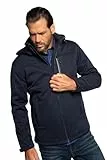 JP 1880 Men's Softshelljacke, Outdoor, Wind, wasserabweisend, bis 8XL Jacken, blau, L